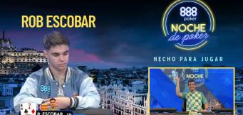 Rob Escobar en Noche de Poker