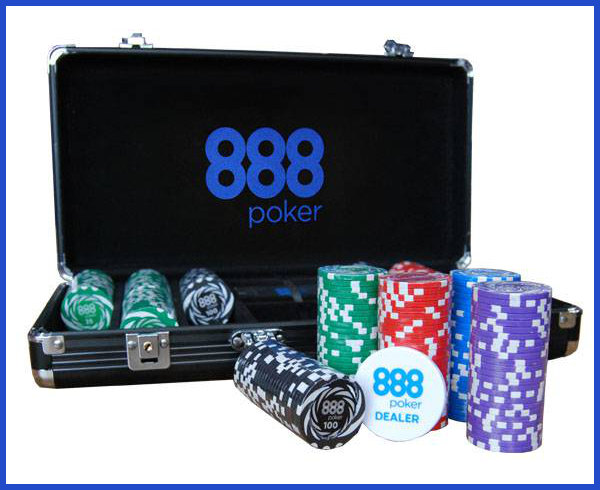 Maletin de Fichas de Poker de 888