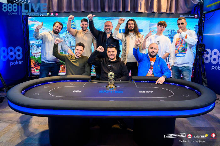 Mesa final del evento principal 2024 del 888poker Live Madrid