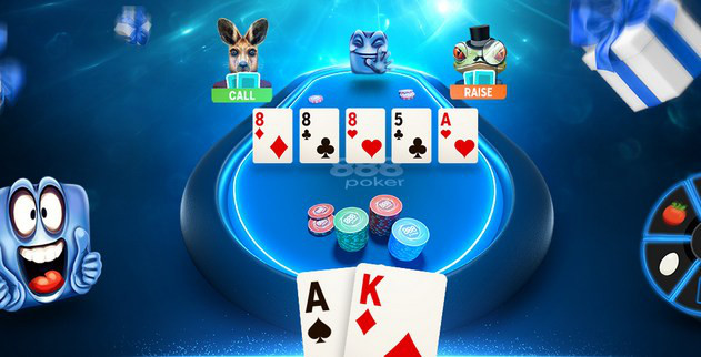 Vision vertical de la nueva app de 888poker